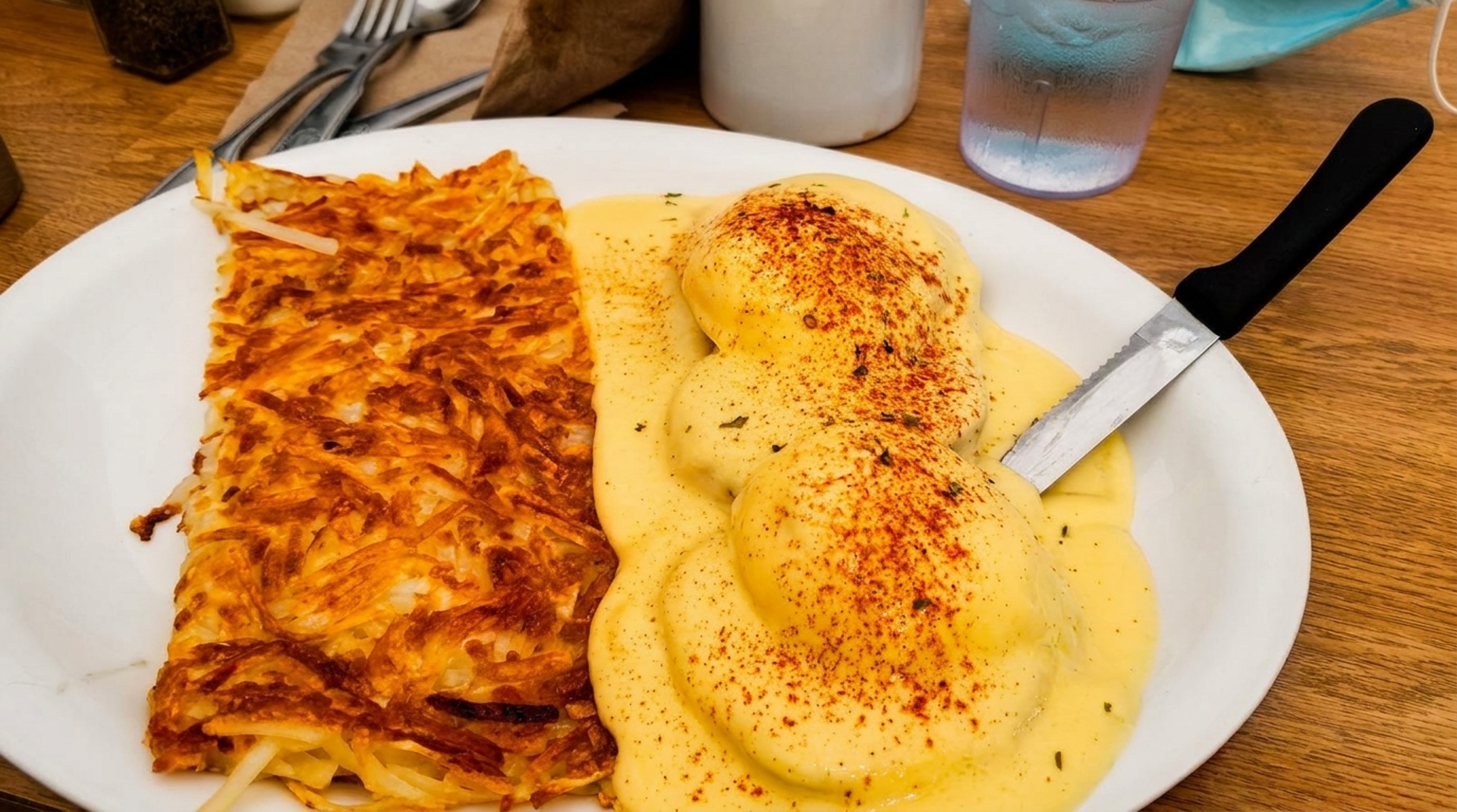 Eggs Benedict and breakfast burritos